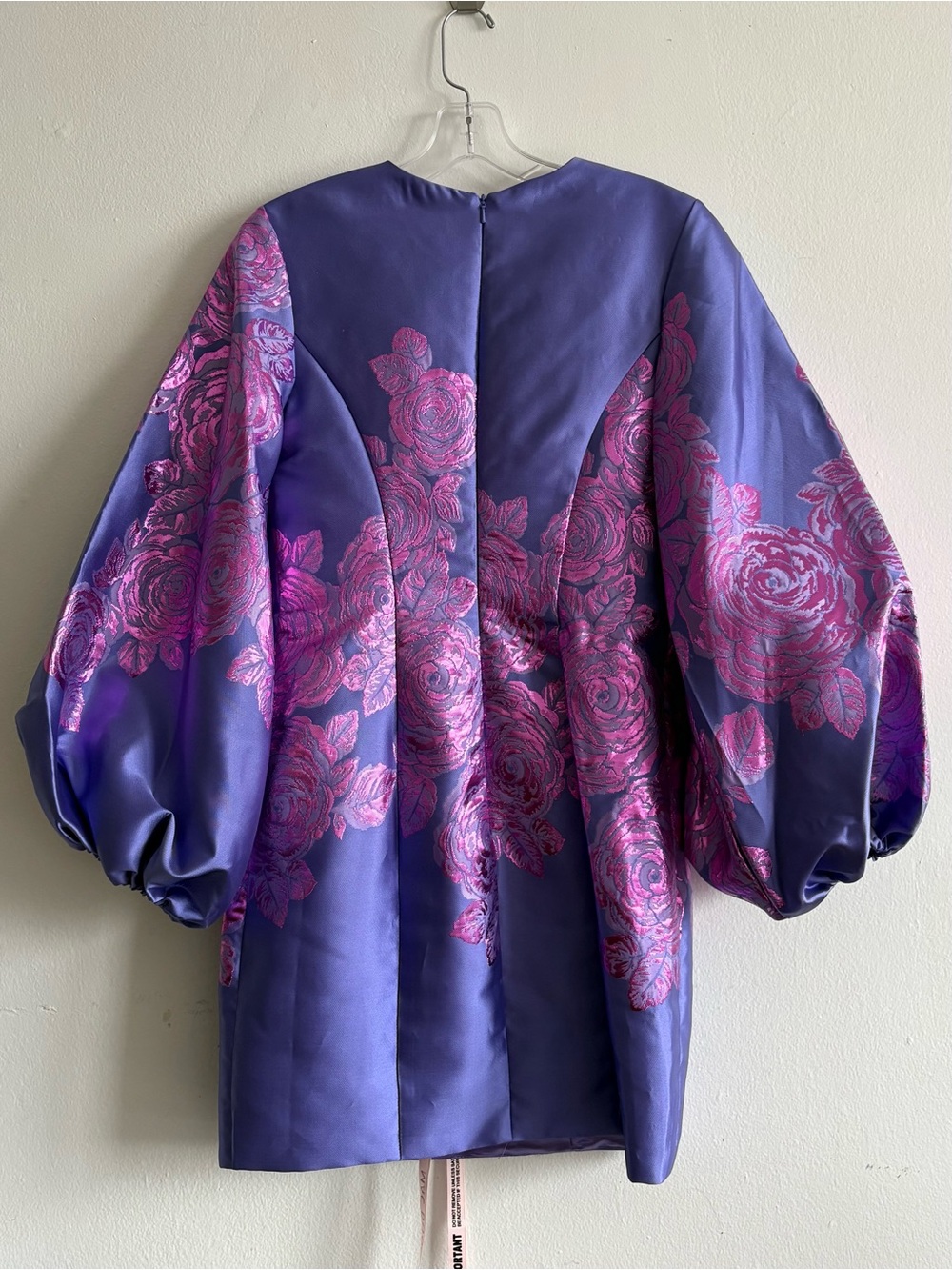 Mac Duggal Floral Print Balloon Sleeve Dress size 4 - Picture 2 of 9